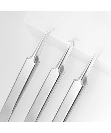8-Piece Acne Needle Set - Blackhead & Pimple Remover - Professional Beauty Tool for Home & Salon - Silver - Buy Online on GoSupps.com