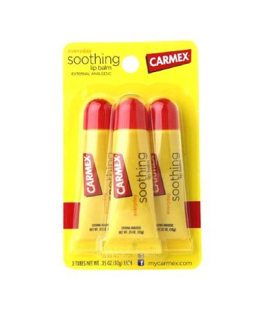 Carmex Original Flavored Lip Balm Value Pack 3 ea (Pack of 2)