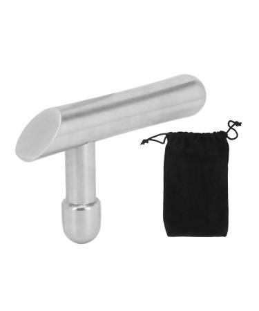 T-Bar Massager Stainless Steel T-Bar Massager For Trigger Point Massage Myofascial Release Deep Tissue Massager