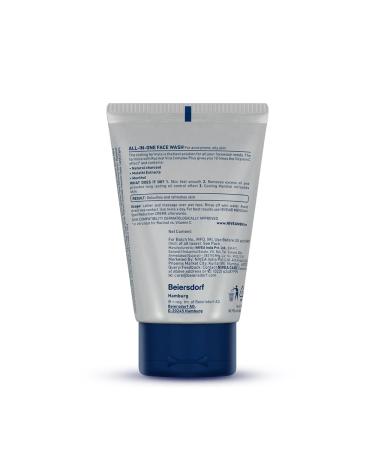 Nivea Men All In 1 Face Wash 100ml - Gentle Cleansing and Refreshing Formula - Buy Online on GoSupps.com