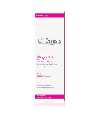 skinChemists Rose Quartz Mineral Facial Serum - Elevate Your Skincare with Exfoliation Skin Renewal & Firming Benefits - 1.1 oz (30 ml - Buy Online on GoSupps.com