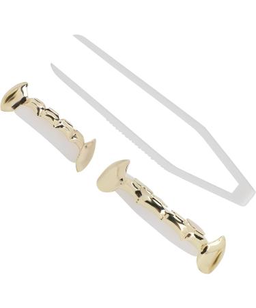 Buy Reusable Copper Hip Hop False Teeth Set for Halloween & Festivals | Easy Wear Gold Teeth Decoration - Buy Online on GoSupps.com