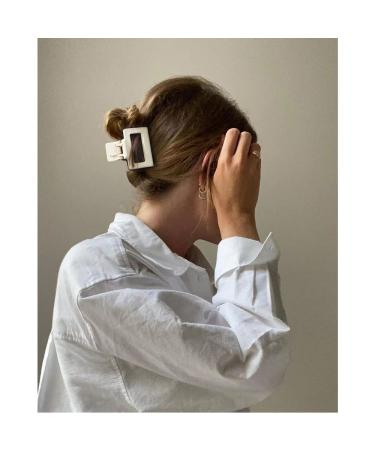 Bolonar 4PCS Neutral Hair Clips Set - Matte Square & Claw Clips for Thin and Thick Hair - Women's Hair Accessories - Buy Online on GoSupps.com