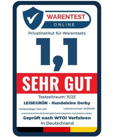 Leitengr n Dog Leash Derby | 2m Adjustable Nylon Leash for Medium to Large Dogs | Elegant Braun Oak Bark - Durable & Flexible - Buy Online on GoSupps.com