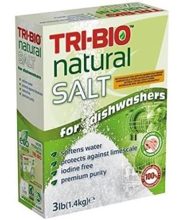 Case of 6 x Tri-Bio Natural Dishwasher Salt 3lb (1.4kg) - Buy Online on GoSupps.com
