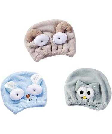 Beaupretty 6 Pcs Shower Cap Dry Hair Hat Bath Hair-drying Cap Turban Cute - Buy Online on GoSupps.com