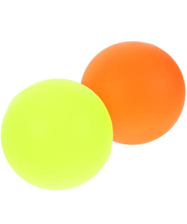 Lalafina Fitnessball 2st ice hockey foot massage device Myofascial ball lacrosse balls Myofascial release ball Mobility ball Massage globe Yoga gymnastics ball 6.30x6.30cm red