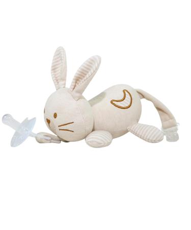 Shop Soft Toy Pacifier Holder - Cute Rabbit Plush for Babies | Skin-Friendly & Convenient | Perfect for 0+ Months - Buy Online on GoSupps.com