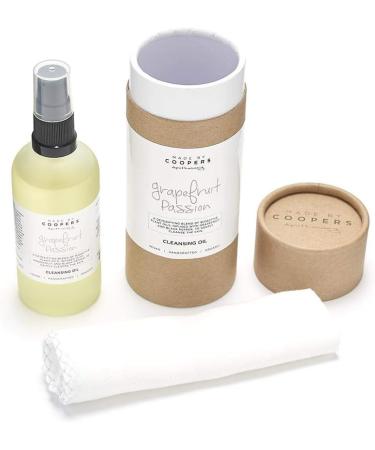 Made By Coopers Grapefruit Facial Cleanser Wash with Muslin Cloth Make Up Remover Clean Pores with Face Cleansing Bioactive Plant Oils Vegan (100ml) - Buy Online on GoSupps.com