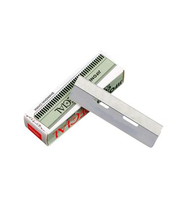 Syh & aqye 10pcs stainless steel cutting razor one -sided designed industry razor blades eyebrow correction grooming trimmer beauty razor apparatus for women man