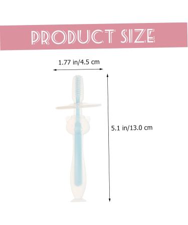 Healvian 8 STK Baby Toothbrush Set - Travel-Friendly Smooth Bristle Silicone Newborn Mund Cleaner - Buy Online on GoSupps.com