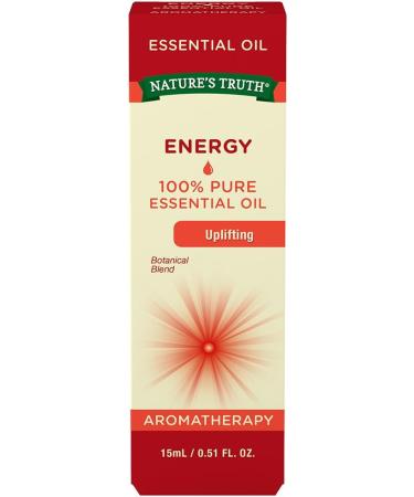 Buy Nature's Truth Energy Essential Oil 0.51 Fl Oz Boost Your Vitality | International Shipping Available - Buy Online on GoSupps.com