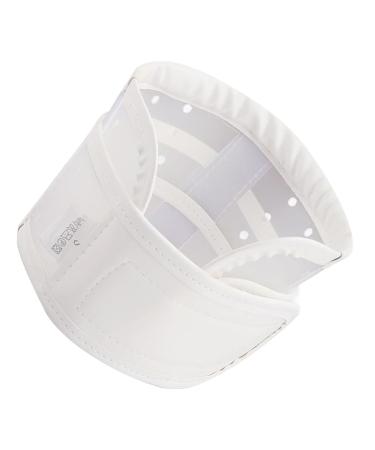 Minkissy Cervical Neck Household Neck Collar for Neck Exhaust Guard Retractor White Brace BreataBle Cervical Spine Neck Brace for Neck Exheimt and Support Bracket Neck Support 48.5x8cm White
