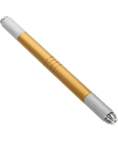 Healeved 5pcs Tattooing Brow Pen Eyebrow Pen Dual End Microblading Pen Tattooing Eyebrow Pen 0.8x0.8x12.1cmx5pcs Goldenx5pcs - Buy Online on GoSupps.com