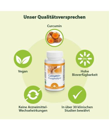 Curcumin Phospholipid 39g Capsules by Dr. Jacobs | 29x Bioavailability | Vegan Piperine-Free | 30 Servings - International Shipping Available - Buy Online on GoSupps.com