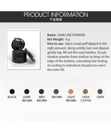 Light Cafe Hairline Powder - Cover Gray Roots Instantly | Thin Hair Touch-Up | 4g - Buy Online on GoSupps.com