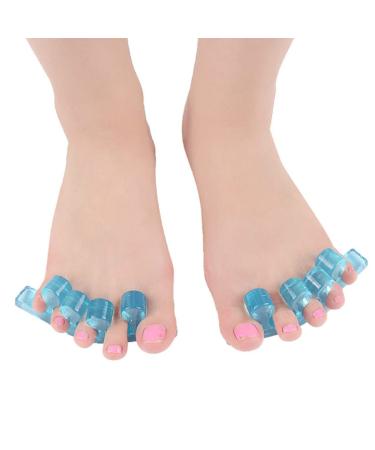 Silicone Toe Separators for Pedicures - 3 Pairs Straightener Spacers for Bunions - Blue Silicone Gel Orthotics for Men and Women - Buy Online on GoSupps.com