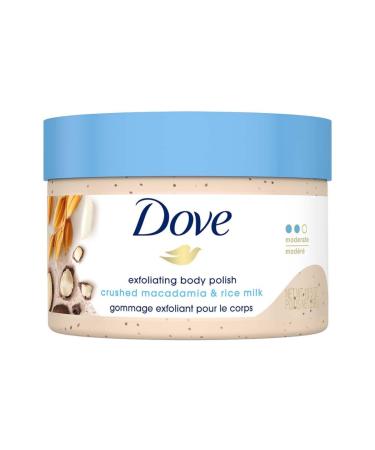 Do ve Exfoliating Body Polish Crushed Macadamia and Rice Milk 10.5 oz