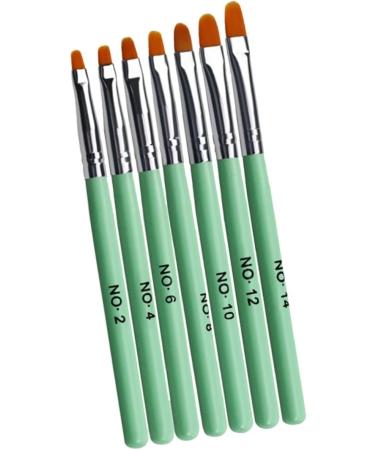 minkissy 1 Set Nail Art Gel Nail Applicator Nail Art Liner Nail Art Tools Nail Dotting Pen Nail Embellishments Manicure Nail Gel Nail Decoration Wooden Painted Accessories 13.8x1cm Green - Buy Online on GoSupps.com