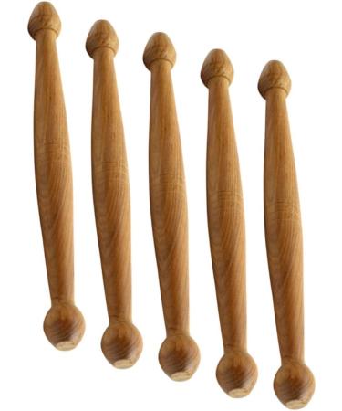 Gleavi 25pc Wooden Massage Device Set | Reflex Zone & Pressure Point Foot Massagers | Eco-Friendly Wooden Massage Sticks | 12x1.3cm x 5pcs - Buy Online on GoSupps.com