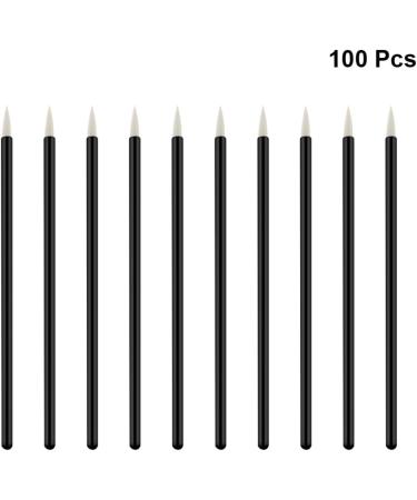 DRESSOOS 100pcs Cosmetics Brush Eyeshadow Eye Makeup Liquid Makeup Angled Eyeliner Brush White 10X0.5X0.5cm White - Buy Online on GoSupps.com