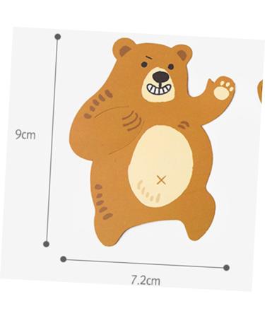 OUNONA 100pcs Message Card for Lollipop Brown Decor Lollipop Paper Card Candy Holder Card Lollipop Decoration Brown Lollipops Candy Greeting Cards Message for Lollipop Decorative Card - Buy Online on GoSupps.com