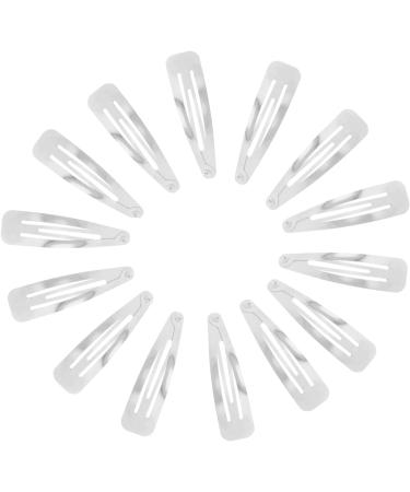 Topkids Accessories Large Hair Snap Clips Big Snap Clips Women Girls Kids Sectioning Slide Grip Fringe Styling Fine Hair Thick Hair Bendies Sleepies Epoxy (7cm/ 2.75" 12pc Silver) - Buy Online on GoSupps.com