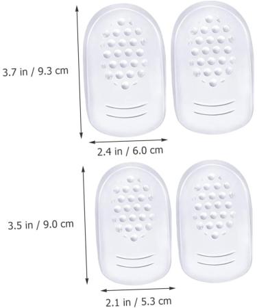 Mobestech 16 Pairs Self-Adhesive Silicone Heel Pads - U-Shaped High Heel Inserts for Women - Comfort Grip Shoe Pads for Formal Wear & Exercise - Buy Online on GoSupps.com