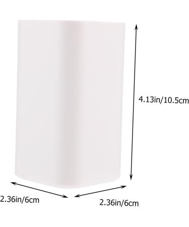 Alipis 5-Piece Travel Dispenser Container Set - Mini Tooth Cotton Holders with Lids Glass Food Storage 10.5x6x6cm - Buy Online on GoSupps.com