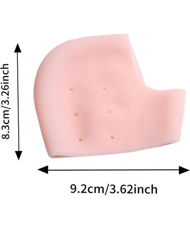 Silicone Heel Protectors Set for Plantar Fasciitis Relief - 4Pcs Gel Cups for Men & Women | Ankle Sleeves Cushion for Blisters Prevention - Skin Color - Buy Online on GoSupps.com