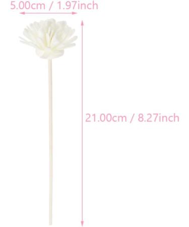 Yarnow 12-Pack Chrysanthemum Aroma Rattan Reed Diffuser Sticks - Essential Oil Aromatherapy for Home Decor - White Flower Fragrance - Buy Online on GoSupps.com