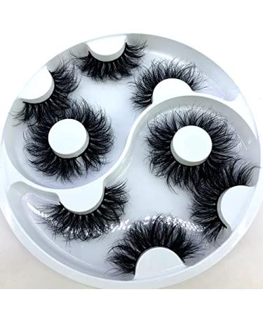 Buy HBZGTLAD 2021 25mm 3D Faux Mink Hair Cross False Eyelashes - 5 Pairs of Long Handmade Thick Eye Lashes for Stunning Makeup - International Shipping Available - Buy Online on GoSupps.com