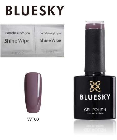 Bluesky Gel Polish PURPLE DULL AUBERGINE Autumn Winter Fashion WF03 Nail UV LED Soak Off SPECIAL PRICE - Buy Online on GoSupps.com