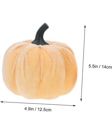Yardenfun 5pcs Flannel Foam Pumpkin Little Pumpkin Halloween Decorations Outdoor Halloween Pumpkin Small Pumpkins Pumpkin Fall Decorations Artificial Pumpkins Bulk Autumn Decor Mini Set As Shown 14X12.5X12.5CM - Buy Online on GoSupps.com
