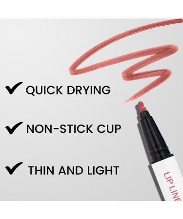 Light Brown Matte Lip Tint Stain Pen - Long Lasting Waterproof 24 Hour Lipstick & Lip Liner for Women | Versatile Lip Color (07 - Buy Online on GoSupps.com