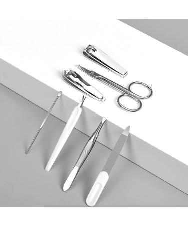 Nail Clippers Kit Beauty Manicure Nail File Nail Clipper Tool Ladies Portable Personal Care Set 7 Pieces Traveling Travel Nail Clippers (Color : Pink) - Buy Online on GoSupps.com