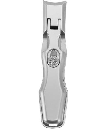 Ultra Wide Jaw Opening Nail Clippers Set for Thick Nails Easy to Carry with Curved Blade Design Automatic Storage and Lock Stainless Steel Material Silver - Buy Online on GoSupps.com