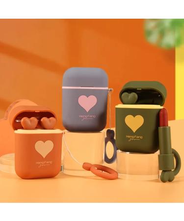 Buy Moisturizing Matt Lipstick Make-Up Set | 2-Piece Two-Tone Lip Gloss & Headphones - Waterproof Velvet Gift Set (Blue) | International Shipping - Buy Online on GoSupps.com