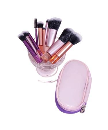 10 Mini Makeup Brushes Set with Bag | Complete Powder & Eyeshadow Brush Kit - Shop Now - Buy Online on GoSupps.com