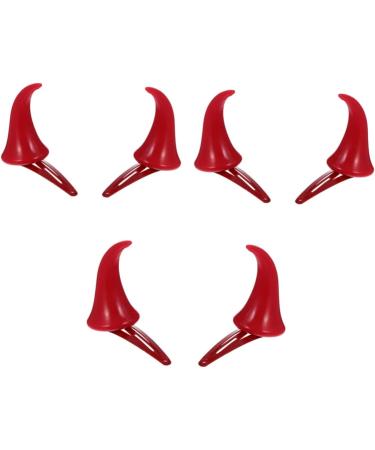 Beavorty 9 Pairs Halloween Decorative Red Horn Barrettes Cute Halloween Hair Pins demon horns Ox Horn Halloween Hairpins styling hair clips Devil Horn Hair Clips cosplay child Horn hairpin - Buy Online on GoSupps.com