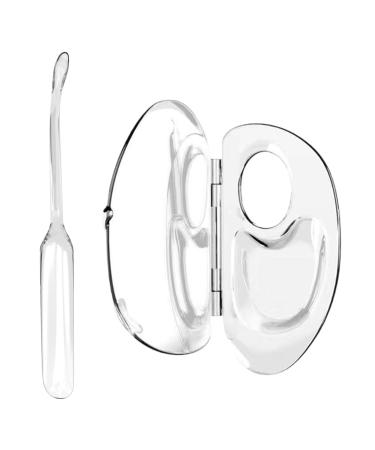 Opilroyn Makeup palette makeup tray foldable clear acrylic foundation mixing palette mixing palette foundation mixing table family makeup