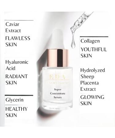 Luxe Diamond Caviar Super Concentrate Serum - Anti-Aging Repairing & Firming Daily Anti-Wrinkle Collagen & Hyaluronic Acid Face Serum - Vegan Paraben-Free - Buy Online on GoSupps.com