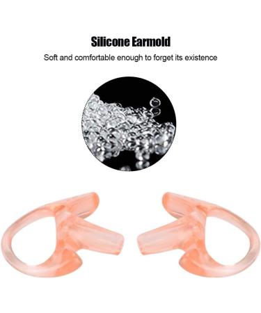 Replacement Soft Silicone Earmold Pink Earpiece Good Stretching Two-Way Radio Ear Soft Insert Silicone Earplug for Most Coil Tube Audio Kits for Both Left and Right Ears(M) - Buy Online on GoSupps.com