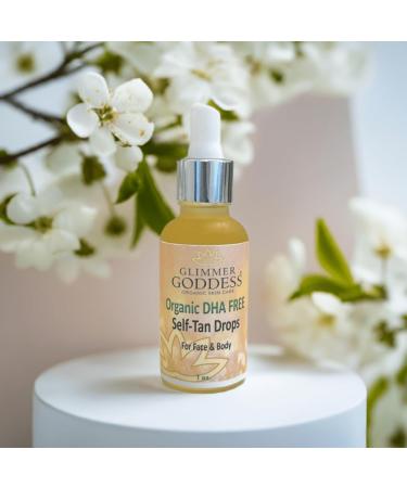 Glimmer Goddess Organic DHA FREE Tanning Drops for Face & Body 1 oz. - Buy Online on GoSupps.com