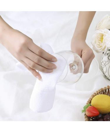 Glynniss 100% Cotton Dishcloths - Highly Absorbent Dish Rags for Washing Dishes and Cleaning - 12pcs Gray - Buy Online on GoSupps.com