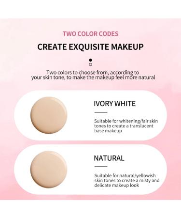 LAMUSELAND Air Cushion BB Cream Foundation 2 Shades Tinted Moisturizing Waterproof Long-lasting Nude Natural Concealer Oil Control BB Cream Makeup (Natural 1) 0.32 Ounce (Pack of 1) Natural - Buy Online on GoSupps.com