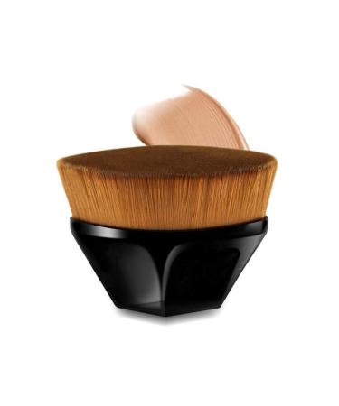 Foundation Brush Petal No Trace Makeup Brush High Density Seamless Foundation Brush BB Cream Makeup Brush Loose Powder with Storage Box /132 Black