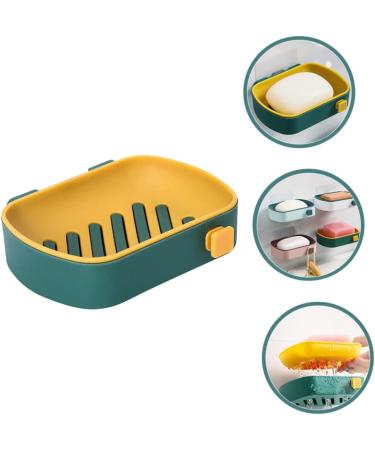 Ciieeo 5pcs Suction Cup Soap Dish Sink Sponge Holder Soapdish Suction Cup Holder Soapbox Wall- Mounted Soap Dish Wall Double- Layer Soap Dish Shower Soap Holder No Punching Plastic Shelf - Buy Online on GoSupps.com