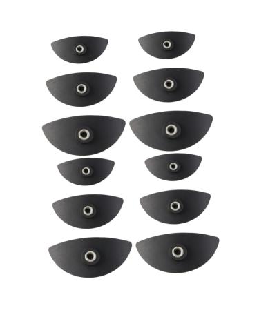 POPETPOP 12 Pcs Makeup Make up Kit Eyeshadow Stamp Applicator Eyeshadow Stamper Tool Crease Die 5*2.5cmx2pcs Blackx2pcs