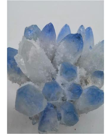 Crystal Rough Natural Crystal Rough Natural Crystal Quartz Stone Cluster Blue White Phantom (Size : 600-700g) - Buy Online on GoSupps.com